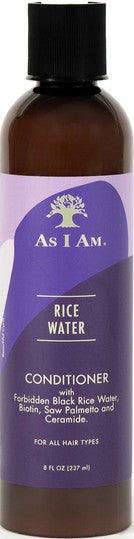 AS I AM RICE WATER CONDITIONER 8oz **NEW**