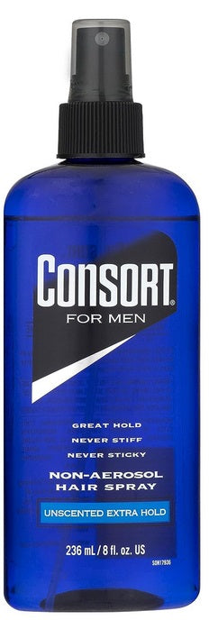 CONSORT NON-AEROSOL UNSCENTED XTRA HOLD HAIR SPRAY 8 OZ