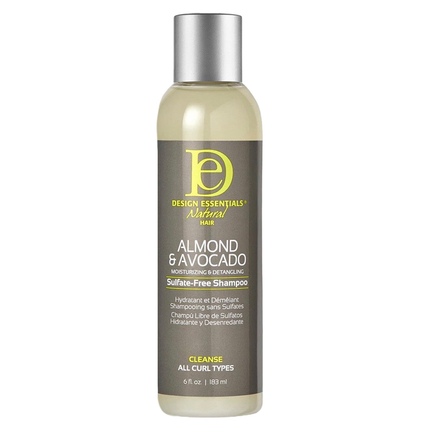 Design Essentials Natural Almond Avocado Sulfate Free Shampoo 6oz - CASE PACK 6