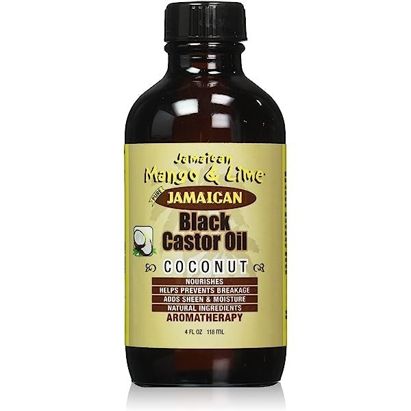 JML-Coconut Black Castor Oil 4oz CASE PACK 6