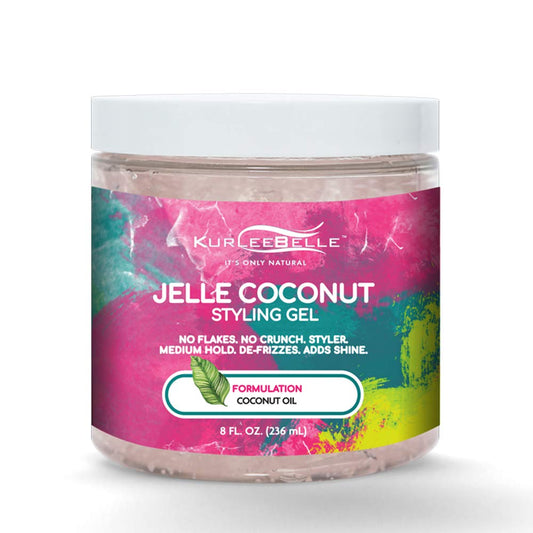 KurleeBelle Jelle Coconut Styling Gel 8oz - CASE PACK 12