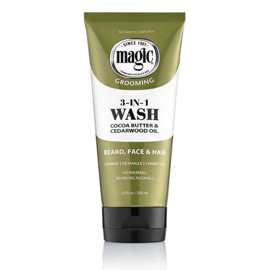 Magic 3-in-1 Beard/Face/Hair Wash 6.8oz - CASE PACK 24