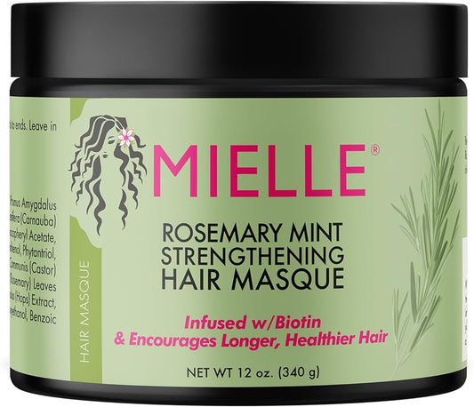 Mielle Rosemary Mint Strengthening Hair Masque 12oz - CASE PACK 6