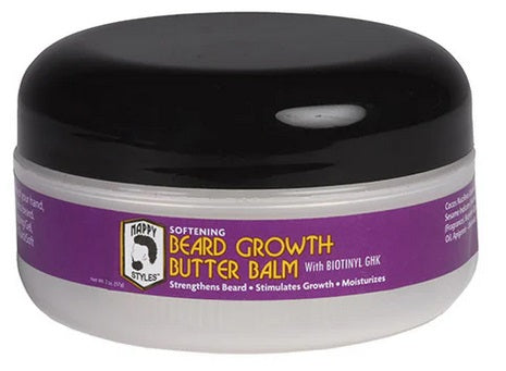 Nappy Styles Beard Growth Butter Balm (2oz)