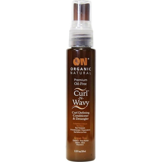 ON Nat Curl/Wavy Argan Tree Dtnglr 8oz CASE PACK 12