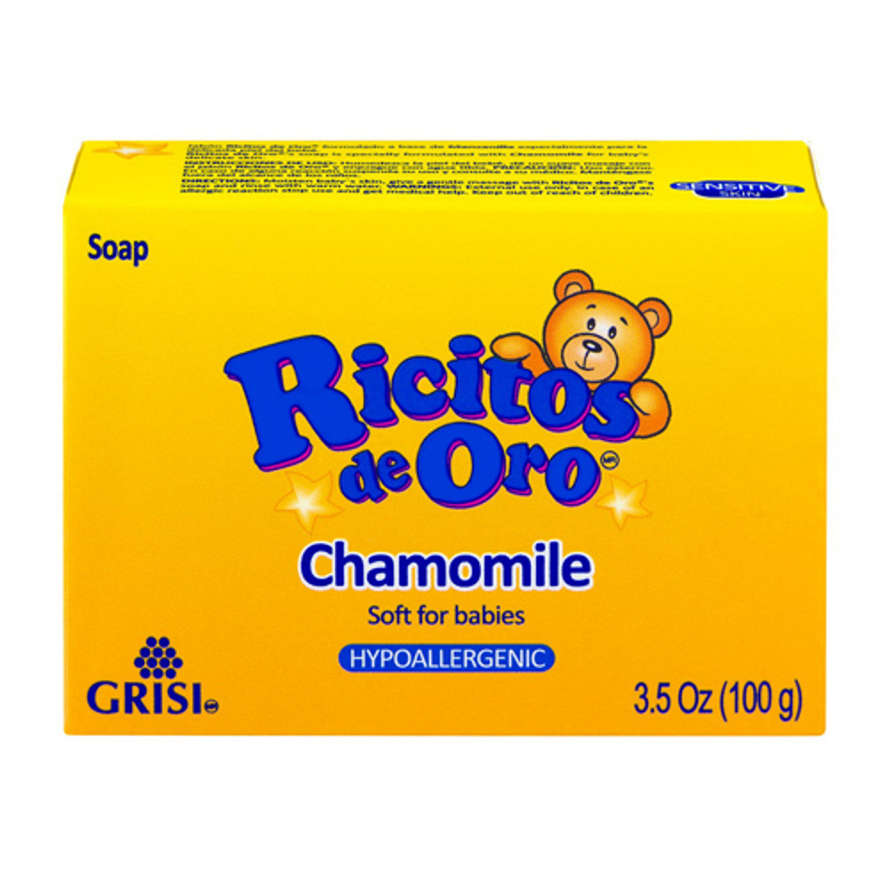 Ricitos de Oro Baby Soap 3.5 CASE PACK 144