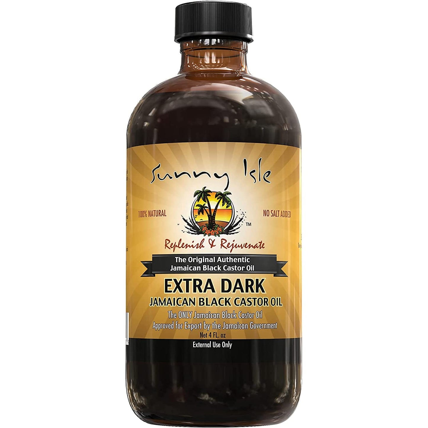 Sunny Islie Xtra Dk Jamcan Black Castor Oil 4oz CASE PACK 6