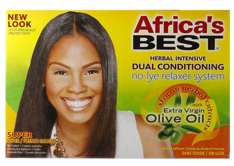 Africa's Best No-Lye Relaxer Kit Super 111801040001 CASE PACK 12