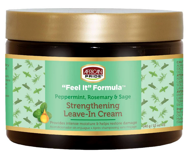 African Pride Feel It Formula Strengthening Leave In Conditioner 12oz