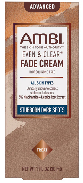 AMBI Even & Clear Advanced Fade Cream Hydroquinone-Free 1oz