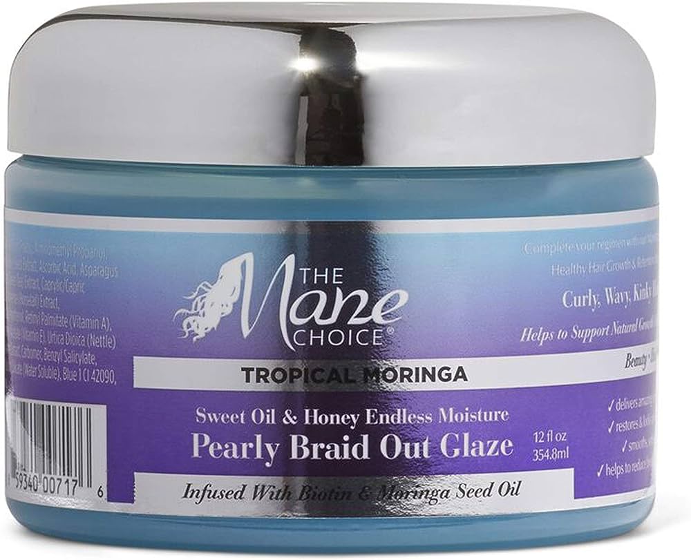 The Mane Choice Tropical Moringa Braid Out Glaze 12oz CASE PACK 6