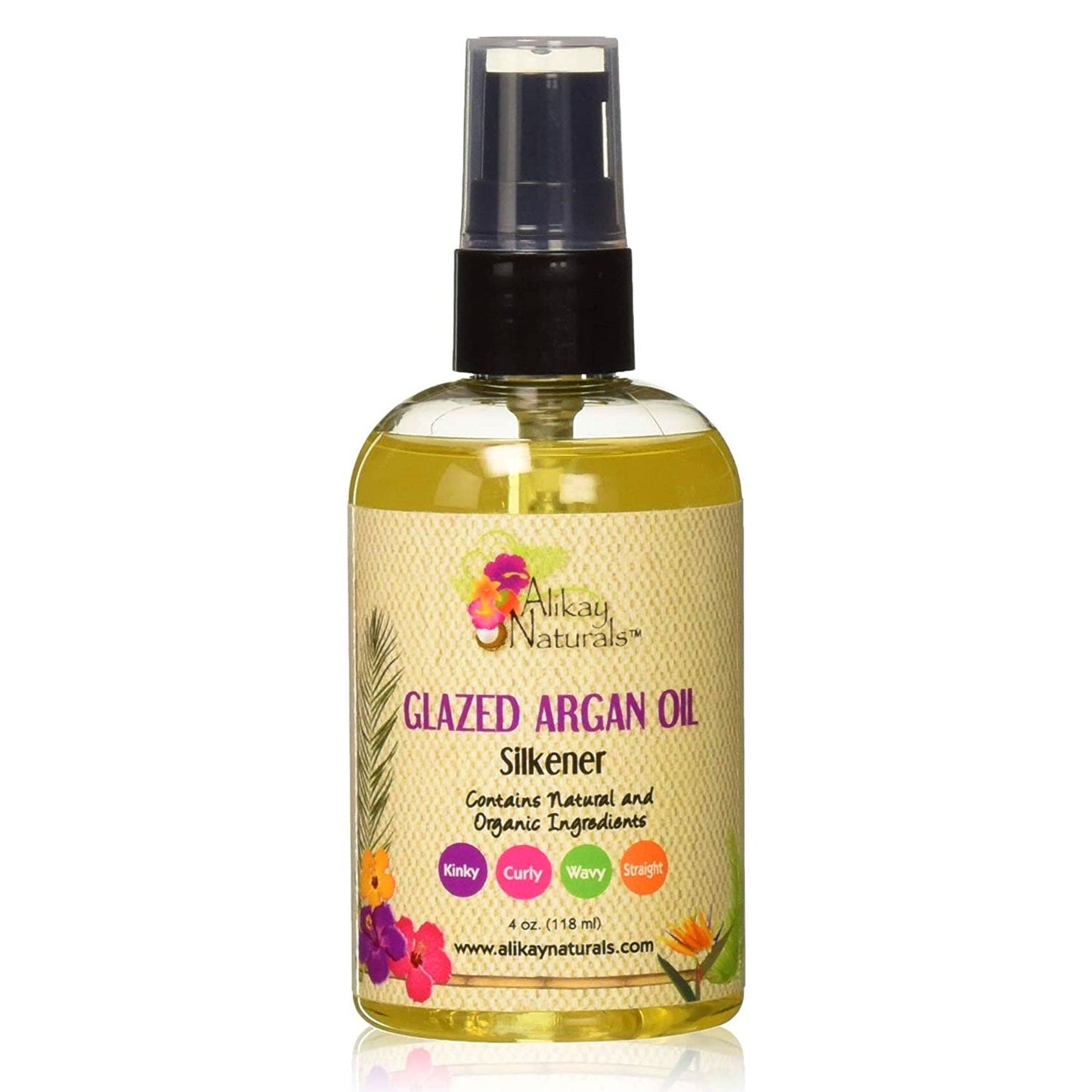 ALIKAY-Glazed Argan Oil Hair Silkener 4oz CASE PACK 12