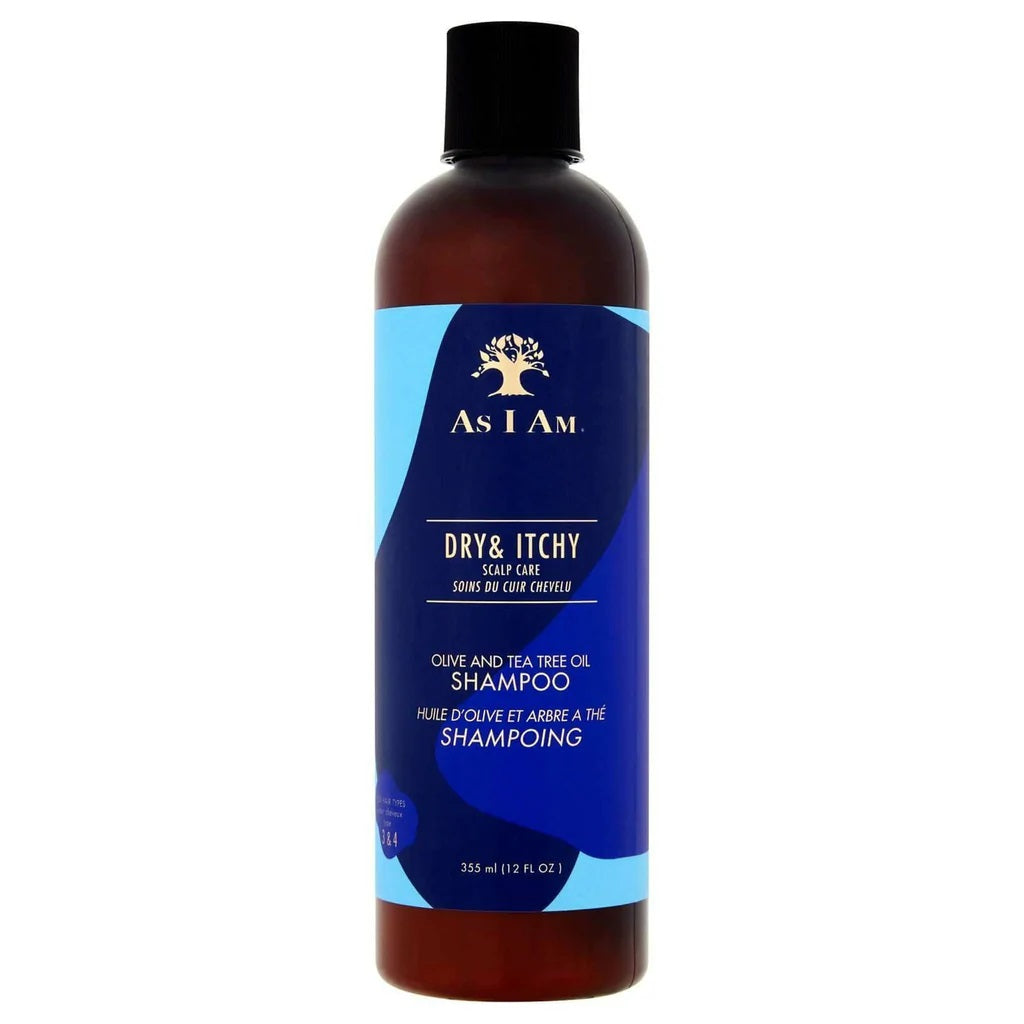 AS I AM Olive T-Tree Oil Shampoo 12oz CASE PACK 6