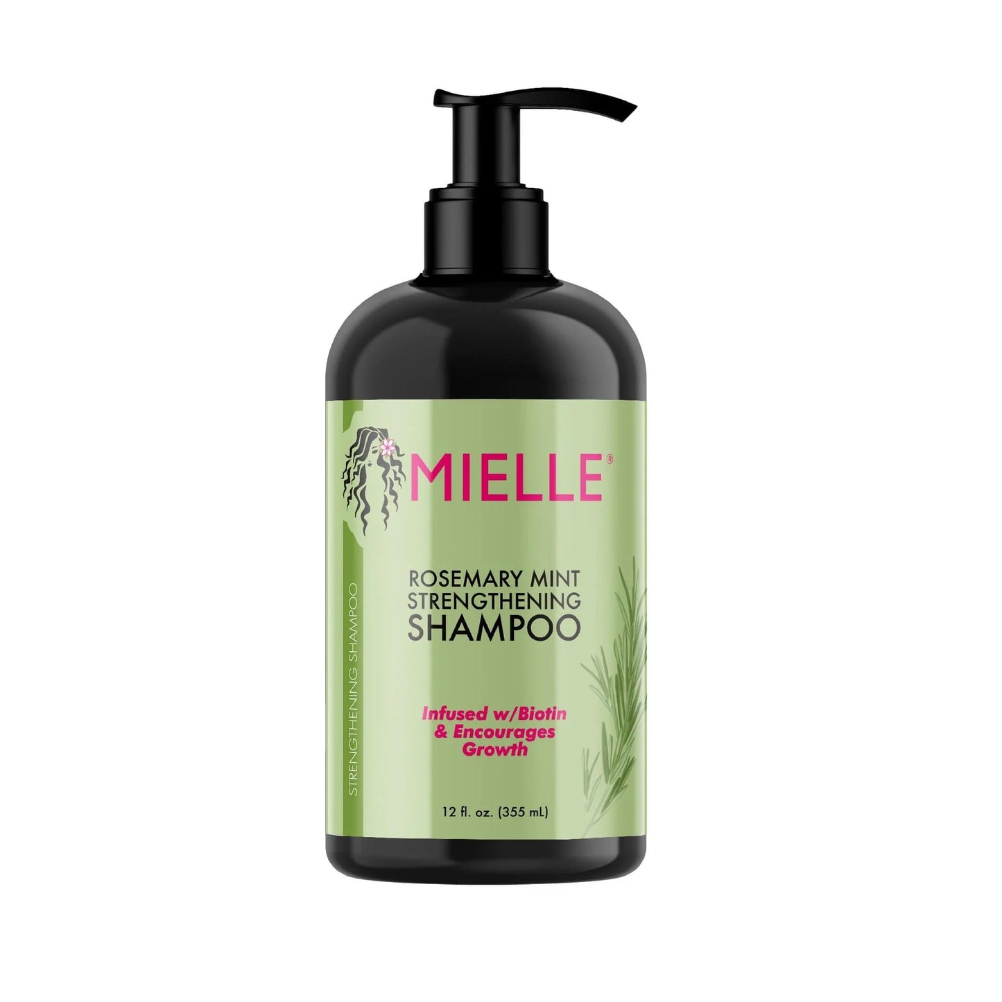 MIELLE Rosemary Mnt Strnth Shamp 12oz CASE PACK 6