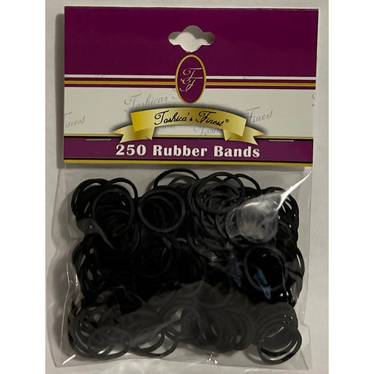 TF037 Black Rubber Bands 250 ct CASE PACK 72